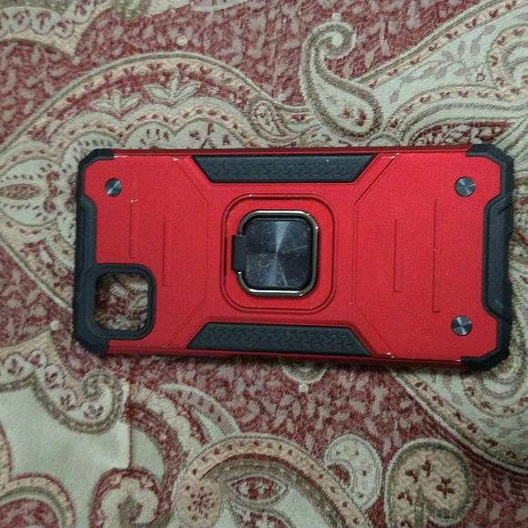 Galaxy A22 5G Red and black kickstand phone case - Picture 7 of 7